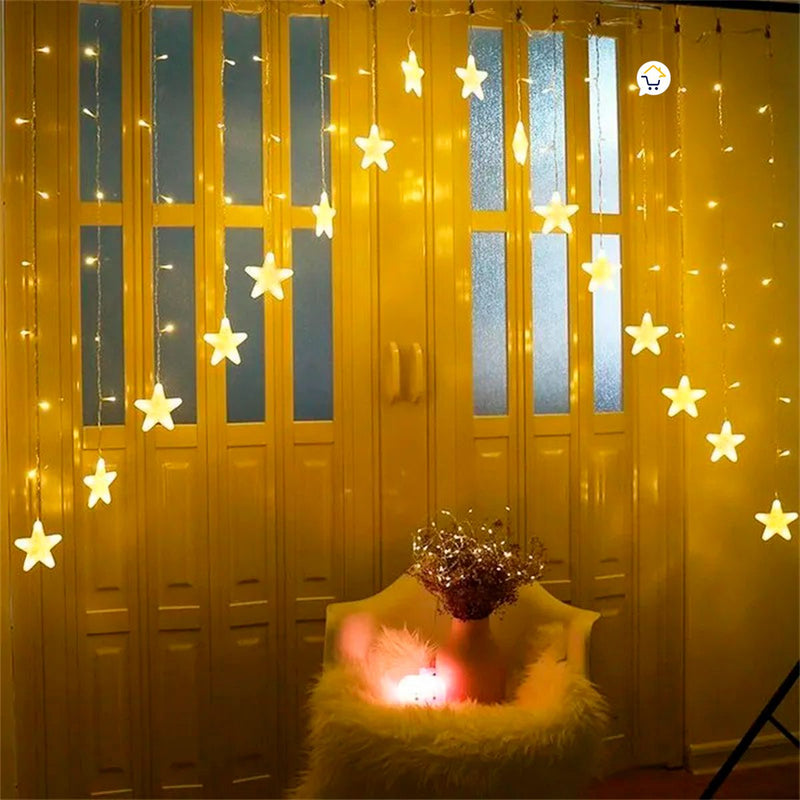 Luces Led Estrella X136 Luces 3m Navidad YG115AM