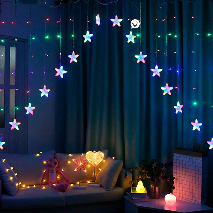 Luces Led Estrella X136 Luces 3m Navidad YG115M