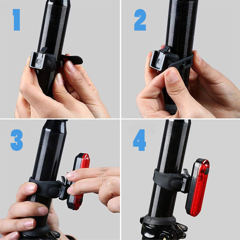 Luz Led Bicicleta Impermeable Ciclismo Trasera Delantera 056