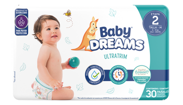 PAÑALES ULTRATRIM BABY DREAMS ETAPA 2 X30 UND