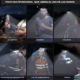 Linterna led de cabeza con sensor