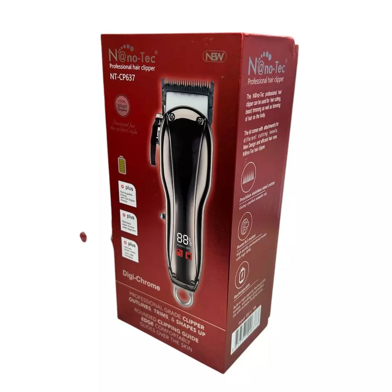 Maquina Peluquera Recargable Con Indicador De Carga LED NT-CP637