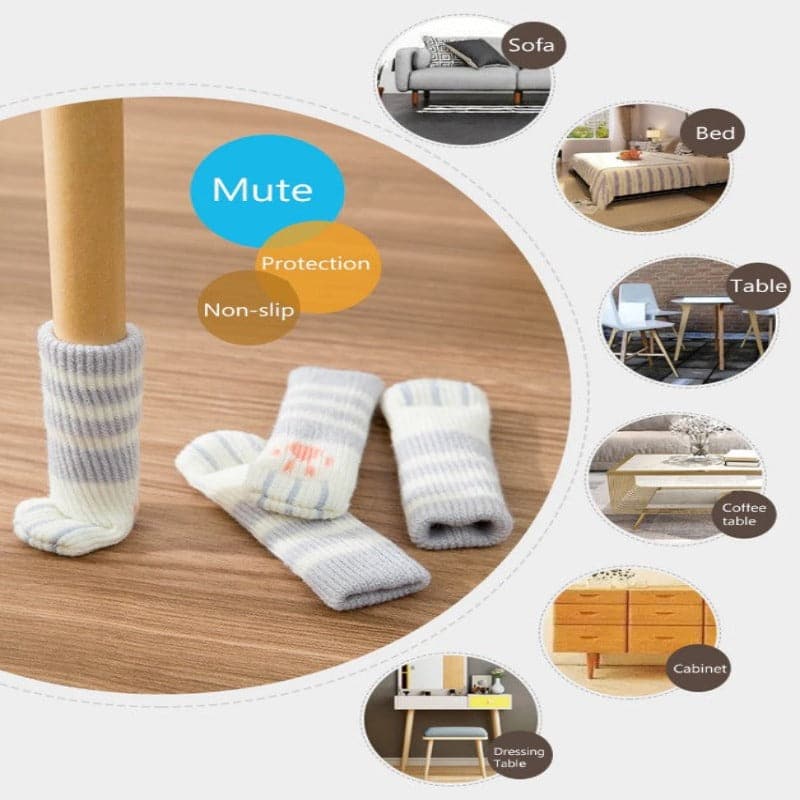 Medias protectoras para patas de sillas y muebles x 4 unidades