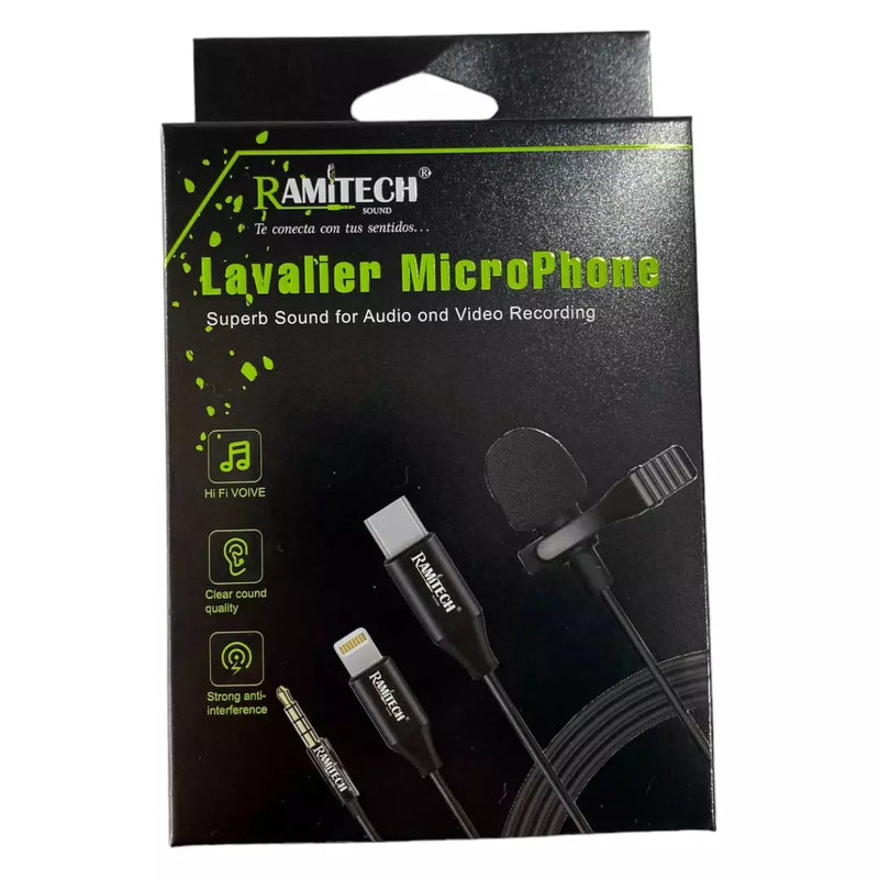 Micrófono De Solapa Para Celular RAM-042