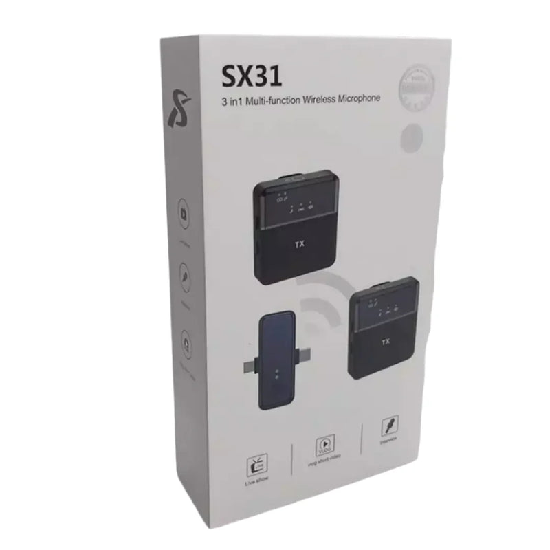 Micrófono De Solapa Inalámbrico SX31