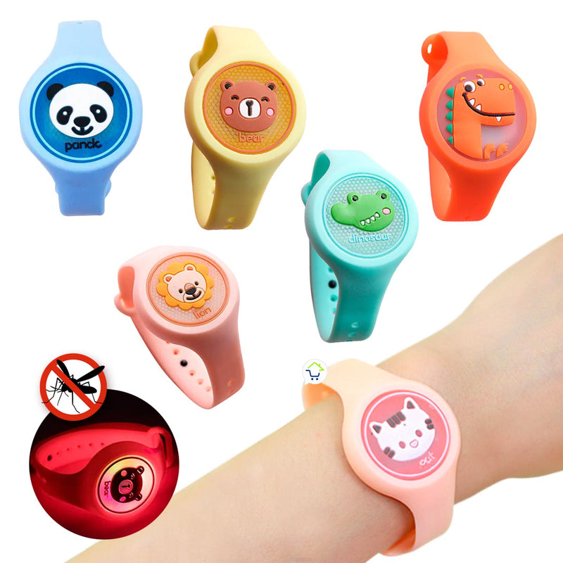 Manilla Repelente De Mosquitos Pulsera LED Anti Insectos TV16