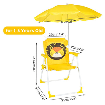SILLA PLAYERA CON SOMBRILLA PARA NIÑOS ESTAMPADO DE COCODRILO 093-557 MUNBE