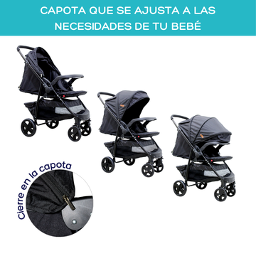 COCHE ESTÁNDAR MFC-14 NEGRO BEBESITOS