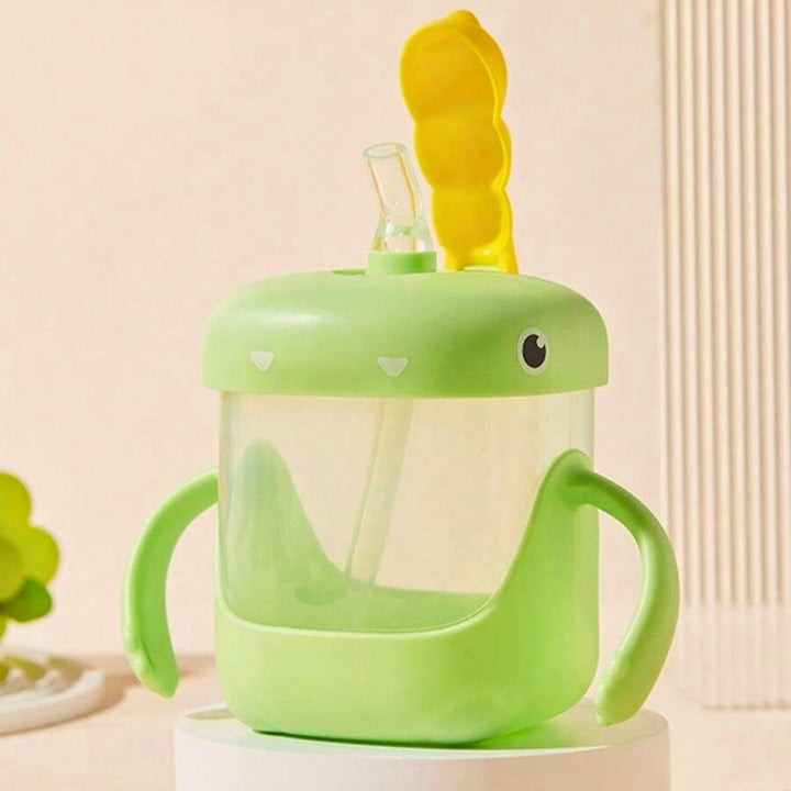 VASO ENTRENADOR PARA BEBÉ CON DISEÑO DE DINOSAURIO 300ML 35157-9 MUNBE