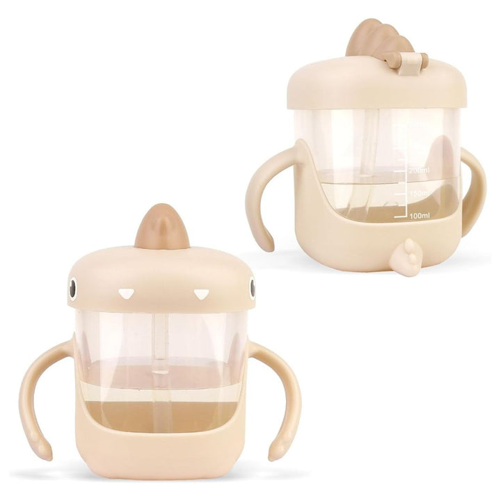 VASO ENTRENADOR PARA BEBÉ CON DISEÑO DE DINOSAURIO 300ML 35157-9 MUNBE