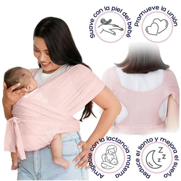 FULAR DE MALLA DE AIRE, FRESCA Y CÓMODA PARA MAMÁS Y PAPÁS BFBB LA GLORIA