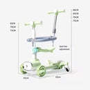 SCOOTER MULTIFUNCIONAL PARA NIÑOS DE 1 HASTA 6 AÑOS DP-24T MUNBE AZUL