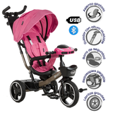 TRICICLO RECLINABLE DERIO EB365 EBABY ROSADO