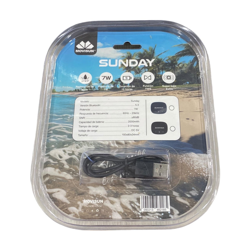 Parlante Bluetooth Resistente Al Agua Movisun SUNDAY