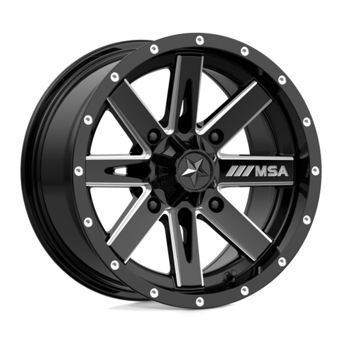 MSA M41 15X7 4X137 ET+10 BOCIN: 112.1 G-BLK MILL JW15027