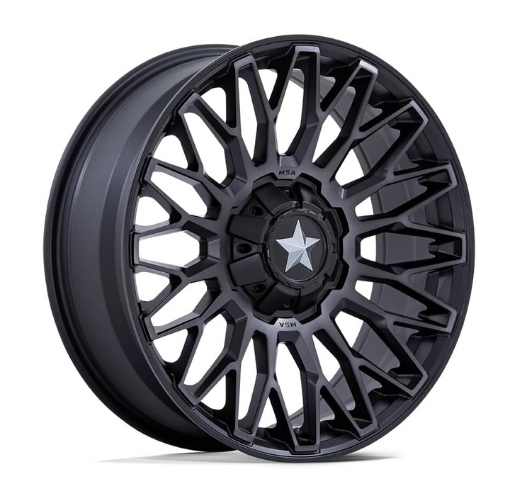 MSA CLUBBER UTV 14X7 4X137/156 ET+10 BOCIN: 110.1 M-BLK DDT JW14035