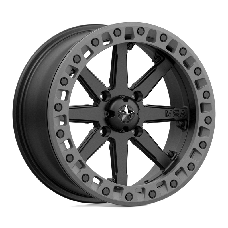 MSA MA031 14X7 4X137 ET+0 BOCIN: 112.1 S-BLK M-GRY RING JW14028