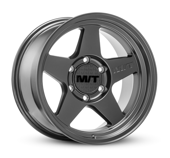 MICKEY THOMPSON MT OPEN 5 BLACK 17X9 5X139 ET-12 BOCIN: 71.6 SATIN BLACK 274531