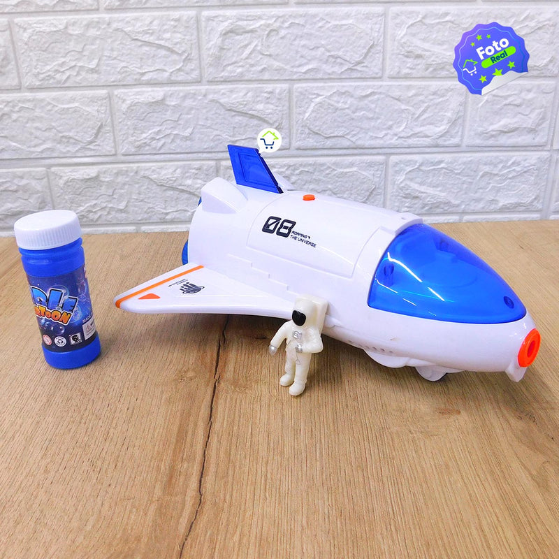 Máquina De Burbujas Cohete Espacial Burbujero Astronauta FH102