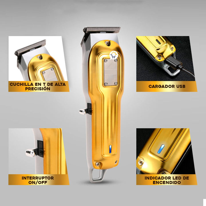 Máquina Motilar Profesional Cortadora De Pelo Inalámbrica Barbería V919