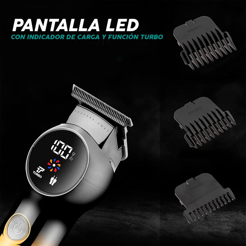 Máquina Motilar Profesional Barbería Inalámbrica Pantalla LED V-989