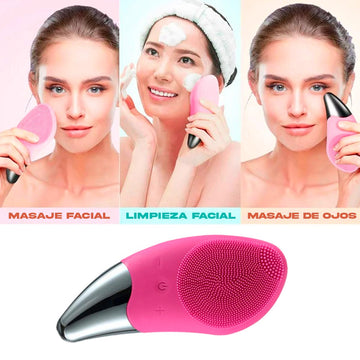 Masajeador Facial Limpiador Exfoliante Niveles Vibración BR-020