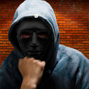 Máscara Asesino Sin Rostro Halloween Sin Expresión Mimo Disfraz AF69