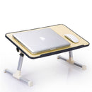 Mesa Escritorio Portátil Con Ventilador Y Patas De Altura Ajustable