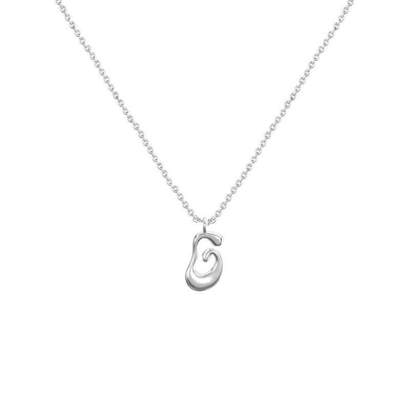 Cadena Con Dije Baño De Oro Collar Inicial Letra Colgante CBF01