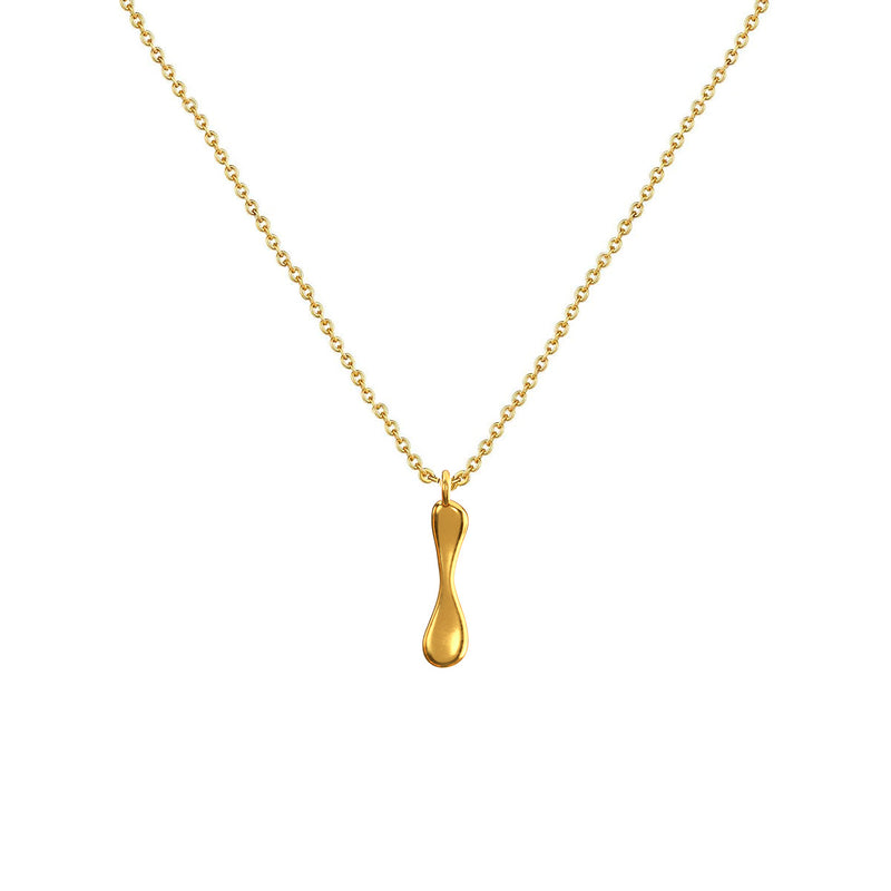 Cadena Con Dije Baño De Oro Collar Inicial Letra Colgante CBF01