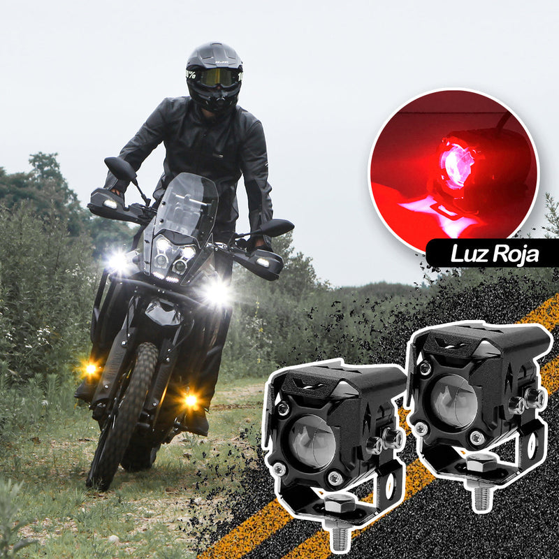 Exploradoras x2 Faros Luces Led Auxiliares Moto CD-290885