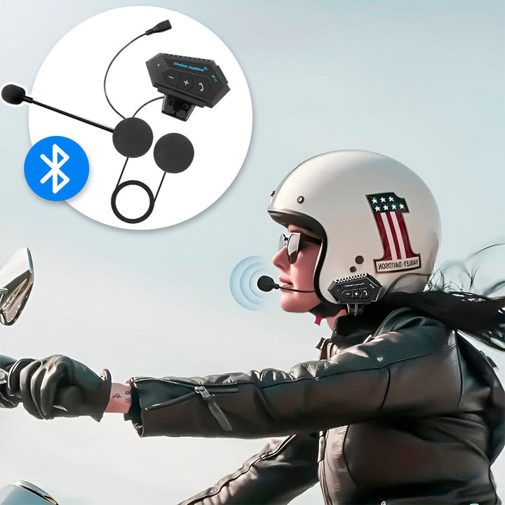 Intercomunicador Casco Moto Bluetooth Auricular Llamadas BT-12
