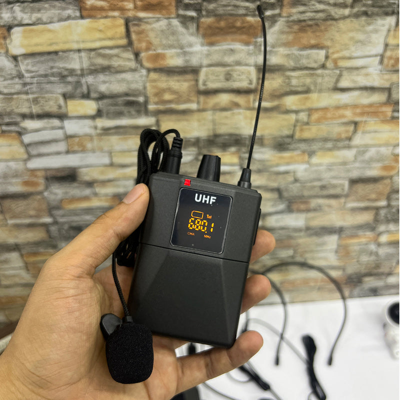 Micrófonos Inalámbricos Dual UHF Transmisor Profesional DX-200H