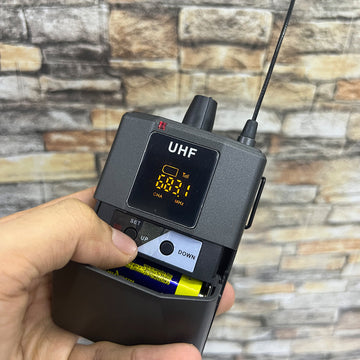 Micrófonos Inalámbricos Dual UHF Transmisor Profesional DX-200H