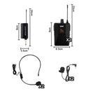 Micrófonos Inalámbricos Dual UHF Transmisor Profesional DX-200H