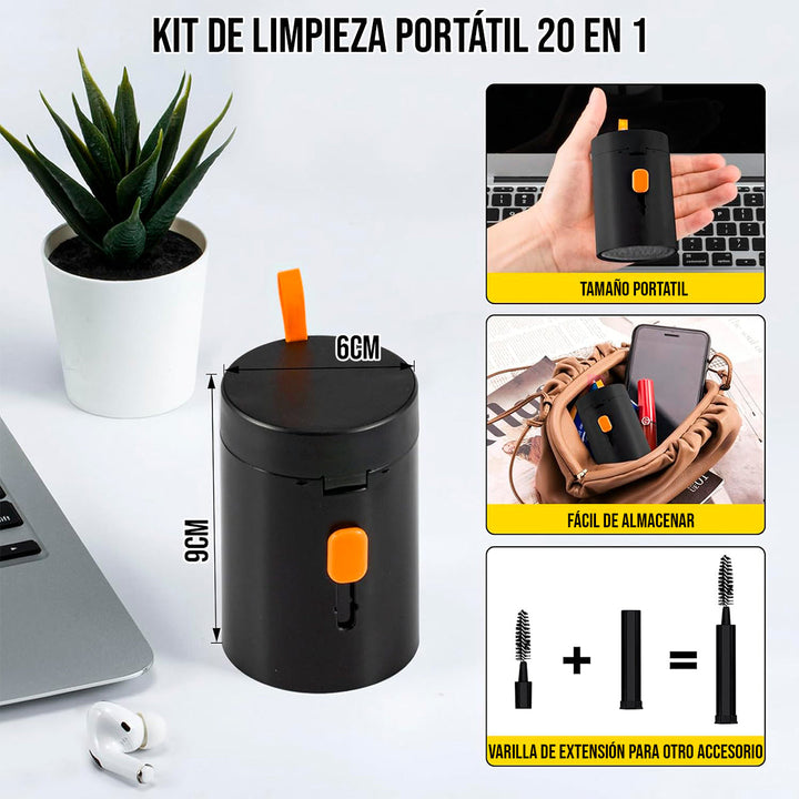 Cepillo De Limpieza 20 En 1 Multifunción Audífonos Teclado Celular ZL-1