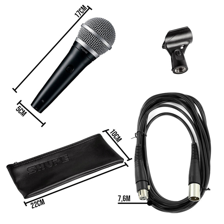 Micrófono Vocal Alámbrico Dinámico Profesional Karaoke PGA48