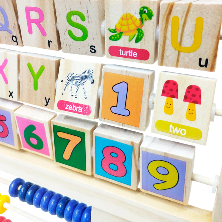 Tablero Educativo Abaco Didáctico Madera Infantil BLLN-3744