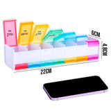 Pastillero Semanal Organizador Pastillas dispensador medicamentos PSO01