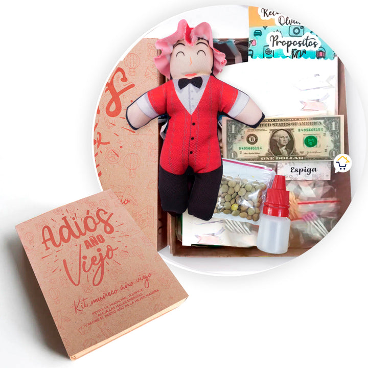 Kit Año Viejo Muñeco Caja Ritual Fin De Año KAV20