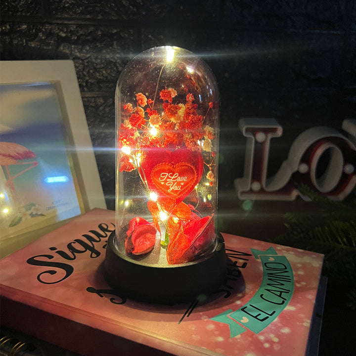 Flor Eterna Micro LED Decorativa Lámpara Mesa De Noche RSBL01