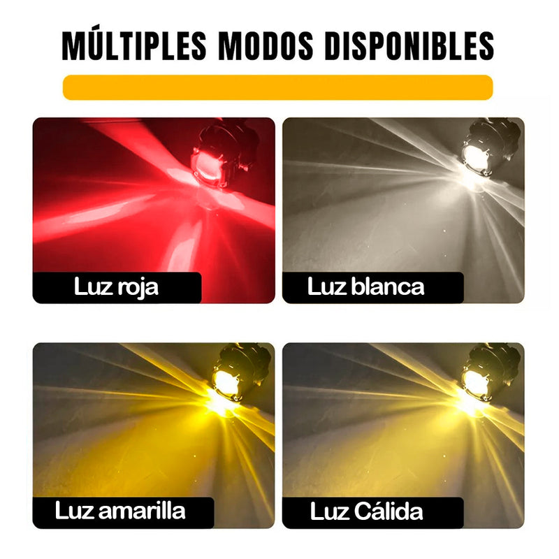 Exploradoras x2 Faros Luces Led Auxiliares Moto CD-290885