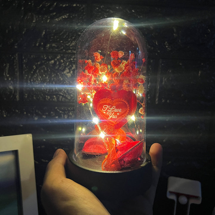 Flor Eterna Micro LED Decorativa Lámpara Mesa De Noche RSBL01