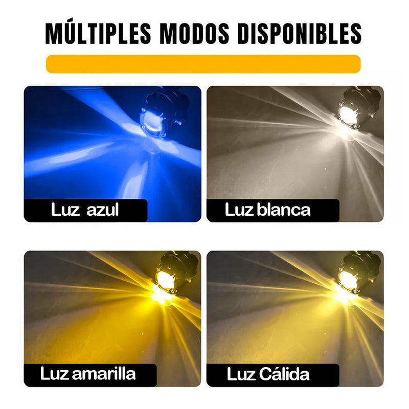 Exploradoras x2 Faros Luces Led Auxiliares Moto CD-290885