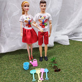 Muñecas Pareja Playera Articulada Infantil juguete W-FQ115K4