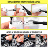 Cepillo De Limpieza 20 En 1 Multifunción Audífonos Teclado Celular ZL-1