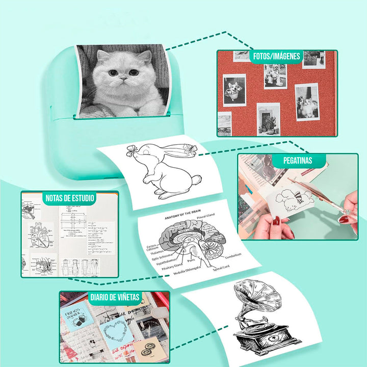 Mini Impresora Portátil térmica inalámbrica Bluetooth X3