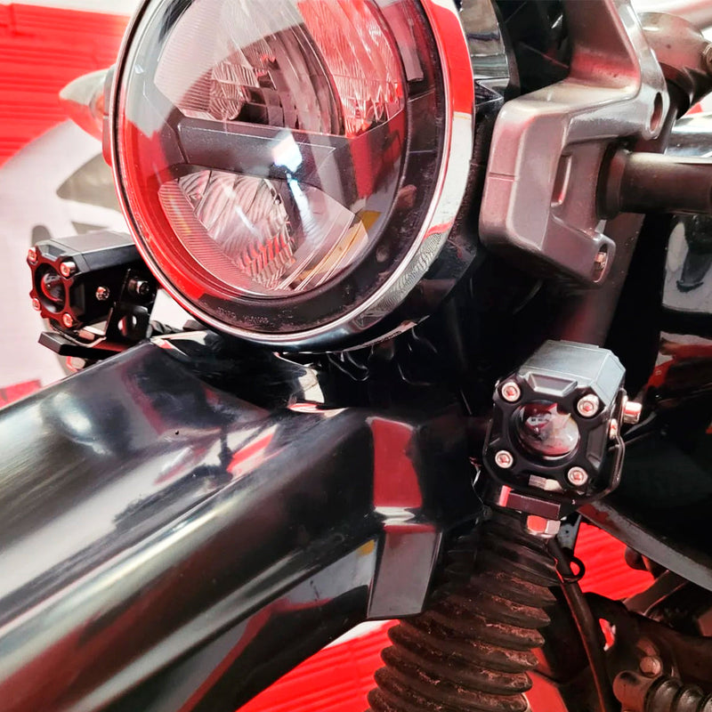 Exploradoras x2 Faros Luces Led Auxiliares Moto CD-290885
