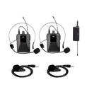 Micrófonos Inalámbricos Dual UHF Transmisor Profesional DX-200H