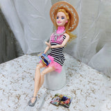 Muñeca Articulada Viajera Collar Luz Sonido W-HB041